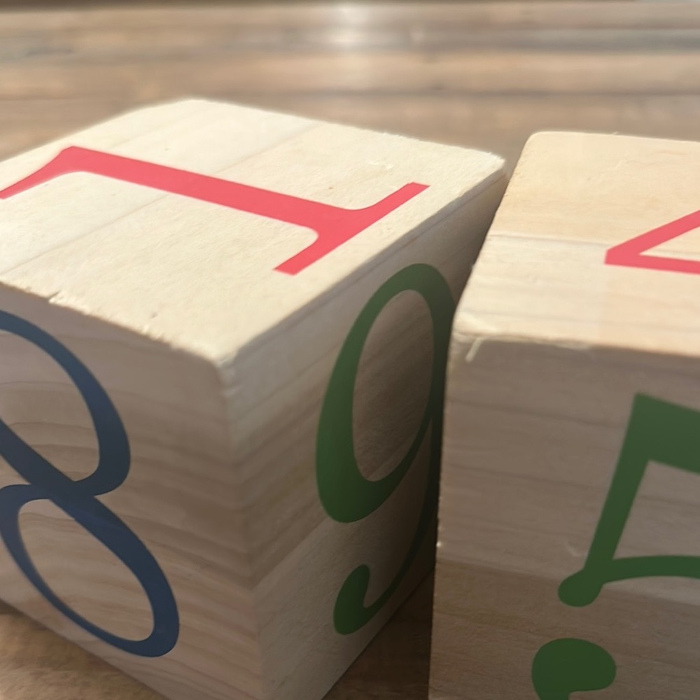 Colorful Wooden Milestone Blocks - Picture 7 of 9